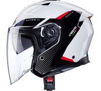 Caberg Flyon II Boss, casco jet XL male Bianco/Nero
