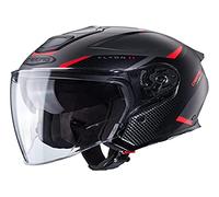Caberg Flyon II Boss, casco jet M male Opaco Nero/Grigio/Rosso