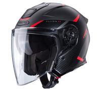 Caberg Flyon II Boss, casco jet XL male Opaco Nero/Grigio/Rosso