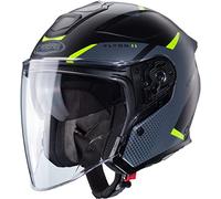 Caberg Flyon II Boss, casco jet M male Opaco Nero/Grigio/Giallo Fluo