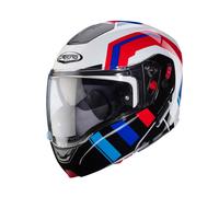 Caberg Horus X Road, casco ribaltabile L male Bianco/Nero/Blu/Rosso
