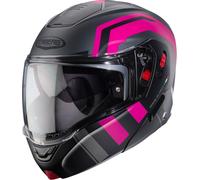 Caberg Horus X Road Casco, grigio/fucsia, Taglia S (55/56)