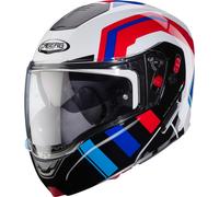 Caberg Horus X Road, casco ribaltabile XL male Bianco/Nero/Blu/Rosso
