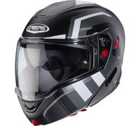 Caberg Horus X Road, casco ribaltabile XL male Opaco Nero/Grigio/Bianco