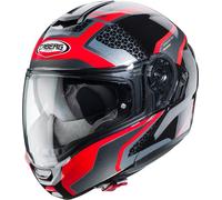 Caberg Levo Sonar Casco, nero/rosso, Taglia XS (53/54)