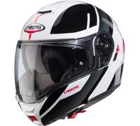 Caberg Levo X Manta Casco, grigio-bianco-rosso, taglia 2XL per maschi