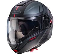 CABERG LEVO X MANTA MATT BLACK/ANTHRACITE/RED XS CASCO APRIBILE