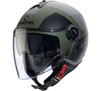 Caberg Riviera V4 X Alpha, casco aperto XS male Opaco Oliva/Grigio/Nero