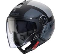 Caberg Riviera V4 X Alpha, casco aperto M female Opaco Nero/Grigio/Grigio Chiaro