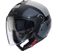 Caberg Riviera V4 X Alpha, casco aperto XL female Opaco Nero/Grigio/Grigio Chiaro