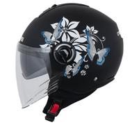 Caberg Riviera V4 X Mia, casco aperto M female Opaco Nero/Bianco/Grigio/Blu