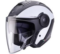 Caberg Soho Milano Casco Jet, nero opaco/bianco, Taglia L (59/60)