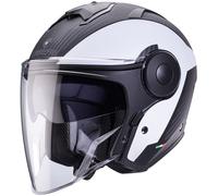 Caberg Soho Milano Casco Jet, nero opaco/bianco, Taglia XL (61/62)