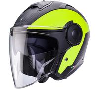 Caberg Soho Milano, casco jet XXL male Opaco Nero/Giallo Fluo