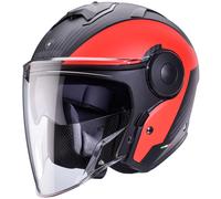 Caberg Soho Milano Casco Jet, nero opaco/rosso, Taglia XL (61/62)