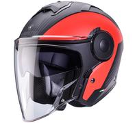 Caberg Soho Milano Casco Jet, nero opaco/rosso, Taglia XS (53/54)