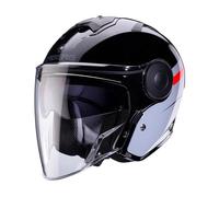 Caberg Soho Zephir, casco jet XXL male Nero/Grigio/Rosso
