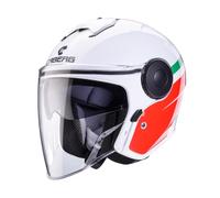 Caberg Soho Zephir Casco Jet, bianco-rosa-verde, taglia S per maschi