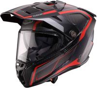 Caberg Tanami Carbon Gravity, casco avventura L female Opaco Nero/Rosso