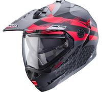 Caberg Tourmax X Sarabe Casco, grigio/nero/rosso, Taglia XL (61/62)