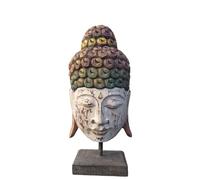 CABEZA BUDA EN SOP. MADERA