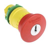 Schneider Electric Testa a fungo per emergenza 40 mm Rosso