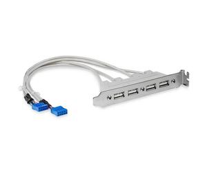Cabezal Bracket 4 Puertos USB 2.0 StarTech USBPLATE4