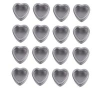 Cabilock 1 Set Barattolo Di in Metallo A Forma Di Cuore Lattina Contanti Jumbo Scatolino Portaconfetti Regalini Fine Festa Contenitori Lattine Per Confezioni Silver 12 Pezzi