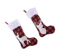 Cabilock 1 Set Natale con Sacchetti Decorativi per Regali E Dolci per Feste E 2 Pezzi