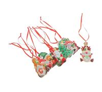 Cabilock 1 Set Ornamenti da Appendere All'Albero di Natale in Resina Striscioni Natalizi Caramelle Natalizie Adesivi per Finestre Ornamenti Natalizi con Gnomi 8 Pezzi