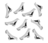 Cabilock 10 pezzi Clip in Alluminio per Ripiani Frigorifero e Congelatore da Ganci Supporto Mensola Accessori Resistenti e Facili da Installare per Divisori Frigorifero Fissaggio Sicuro e