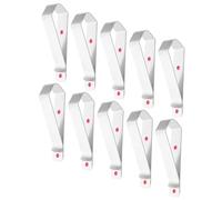 Cabilock 10 Pezzi Clip per Visiera Parasole in Acciaio Inossidabile Argento, Supporto per Documenti e Foto Design Salvaspazio e Facile Installazione per Veicoli