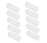 Cabilock 10 pezzi Cuvette in Vetro Trasparente Ottica Standard per Spettrofotometro Uv-vis Analisi Quantitative in Laboratorio