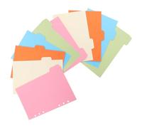 Cabilock 10 Pezzi Divisori per Raccoglitori con Schede Indice Trasparenti Separatore Pagine in Plastica per Diario Organizzazione Efficiente di Materie per Scuola e Ufficio