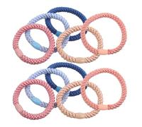 Cabilock 10 Pezzi Fasce Elastiche per Chioma Donna Resistenti alla Deformazione, Set da 10 Colorate, per Uso Quotidiano da Viaggio