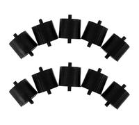 Cabilock 10 Pezzi Inserto per Dispenser di Nastro Adesivo in Plastica Nera Rotella Sostitutiva Leggera e Facile da Installare per Ufficio e Scrivania