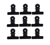 Cabilock 10 Pezzi Note Clips in Metallo Nero per Documenti, Ufficio e