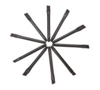 Cabilock 10 pezzi Pennelli Trucco Double Ended con Spugna per Ombretti e Sopracciglia Strumenti Make Up Professionali per Donne Manico Liscio e Dimensioni Compatte per Uso Quotidiano e
