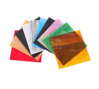 Cabilock 10 Pezzi Piastrelle Vetro Effetto Vetrata Cattedrale Decorazioni Te per Feste e Artigianato