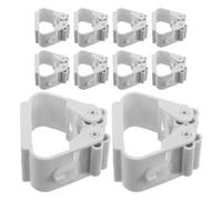 Cabilock 10 Pezzi Porta Scope Muro Senza Foratura Supporto per Scopa e Mop con Forte Adesione Organizer Parete Multifunzionale per Cucina Bagno Garage e Giardino Plastica Resistente all