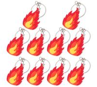 Cabilock 10 pezzi portachiavi pompiere eroico pompiere, decorazione per feste, pratico portachiavi per feste di compleanno e vigili del fuoco, durevole e
