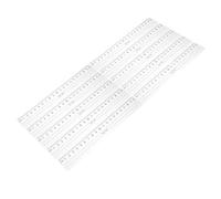 Cabilock 10 Pezzi Righello e Segni Centimetrici Facili da Leggere con Numeri Grandi la Protezione degli in Plastica Trasparente, Ondulato per Studenti e Creativi