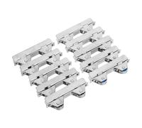 Cabilock 10 Pezzi Rullo per Porta Scorrevole in Vetro 6 Cm in Acciaio Inox Puleggia di Ricambio e Guida Robusta per Vetrina, Scorrimento Fluido e Installazione Rapida per Colore Casuale