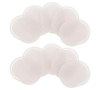 Cabilock 10 Pezzi Spazzola per Lavare i Capelli Ovale Bianca in Plastica Morbida Massaggio Lenitivo e Esfoliante per Cute per Doccia e Uso Esterno