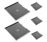 Cabilock 100 Custodie Per Cd Singole Custodie in Plastica Rigida Per Cd Jewel Case Per Riporre Supporti Sicuri E Portatili