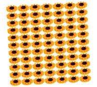 Cabilock 100 pezzi Charms Margherita in Resina Forma Fiore Piccolo Leggero e Durevole per Decorazioni DIY Scrapbooking Bracciali e Articoli di Cancelleria