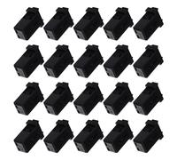 Cabilock 100 Pezzi Clip Fermo Bidone della Spazzatura in Plastica Nera, Fermo di Ricambio per Coperchio Blocco a Pressione, Accessori per Pattumiera Cucina e Bagno, Installazione