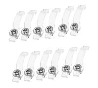 Cabilock 100 Pezzi Clip Fissaggio LED per Striscia con Viti Montaggio per Strip Light da Pz Design Ultra Sottile e Resistente al Calore