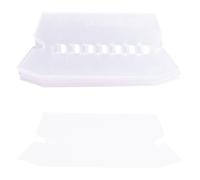 Cabilock 100 pezzi Etichette Trasparenti per Cartelline Appendibili Indicatori Indice Riutilizzabili con Segnaposto Accessori Ufficio Pratici per Organizzazione Documenti e Fascicoli