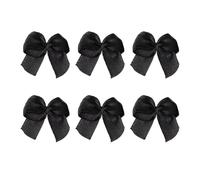 Cabilock 100 Pezzi Fiocchi di Raso Fatti a Mano Piccoli 2,2x2cm Neri | Decorazioni per Chioma e Cucito, Stile Delicato, Uso Multiuso, Adatti a Ragazzo Ragazza, Set Artigianale